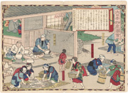Manufacturing Imari Porcelain in Hizen [Province], figure 1 from the series Dai Nippon Bussan Zue (Products of Greater Japan)